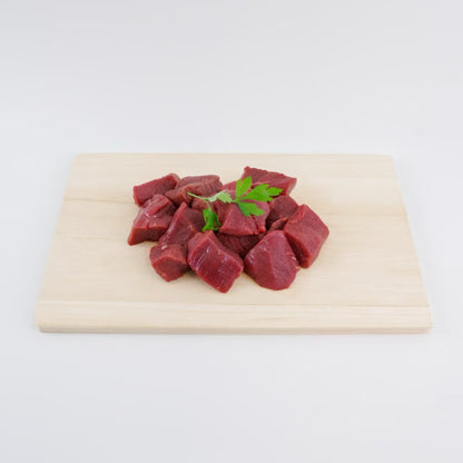 鹿肉のぶつ切り 工場直売 1.2kg (200g×6パック)（真空パック | 冷凍）